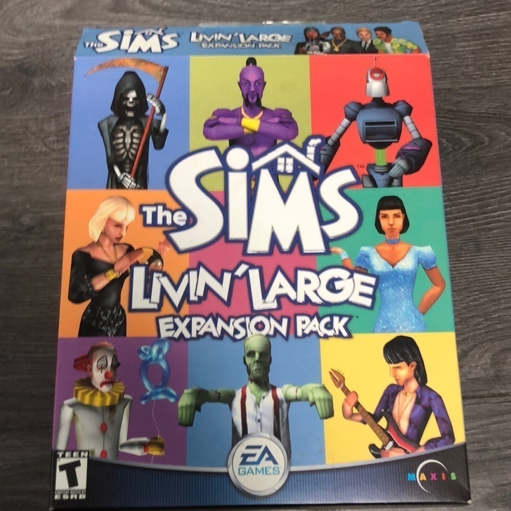 The Sims,The livin’ Large expansion pack PC CD Rom year 2000